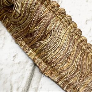 Vintage Looped Fringe Conso 1 3/4” Trim Sun Valley Oakwood Color 25yds